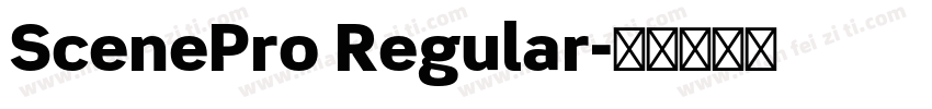 ScenePro Regular字体转换